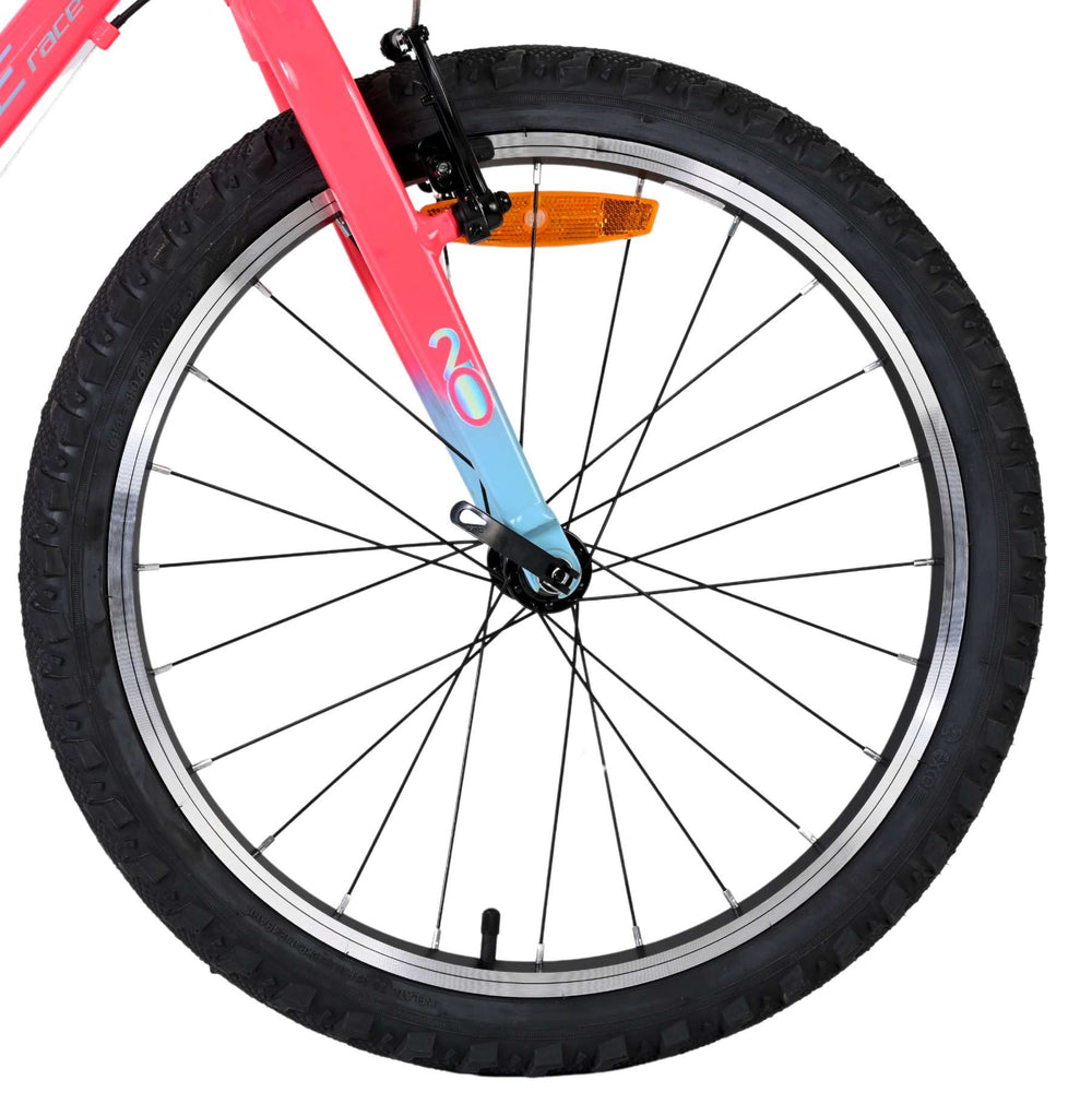 Volare milano kinderfiets - meisjes - 20 inch - roze - 6 speed - twee handremmen