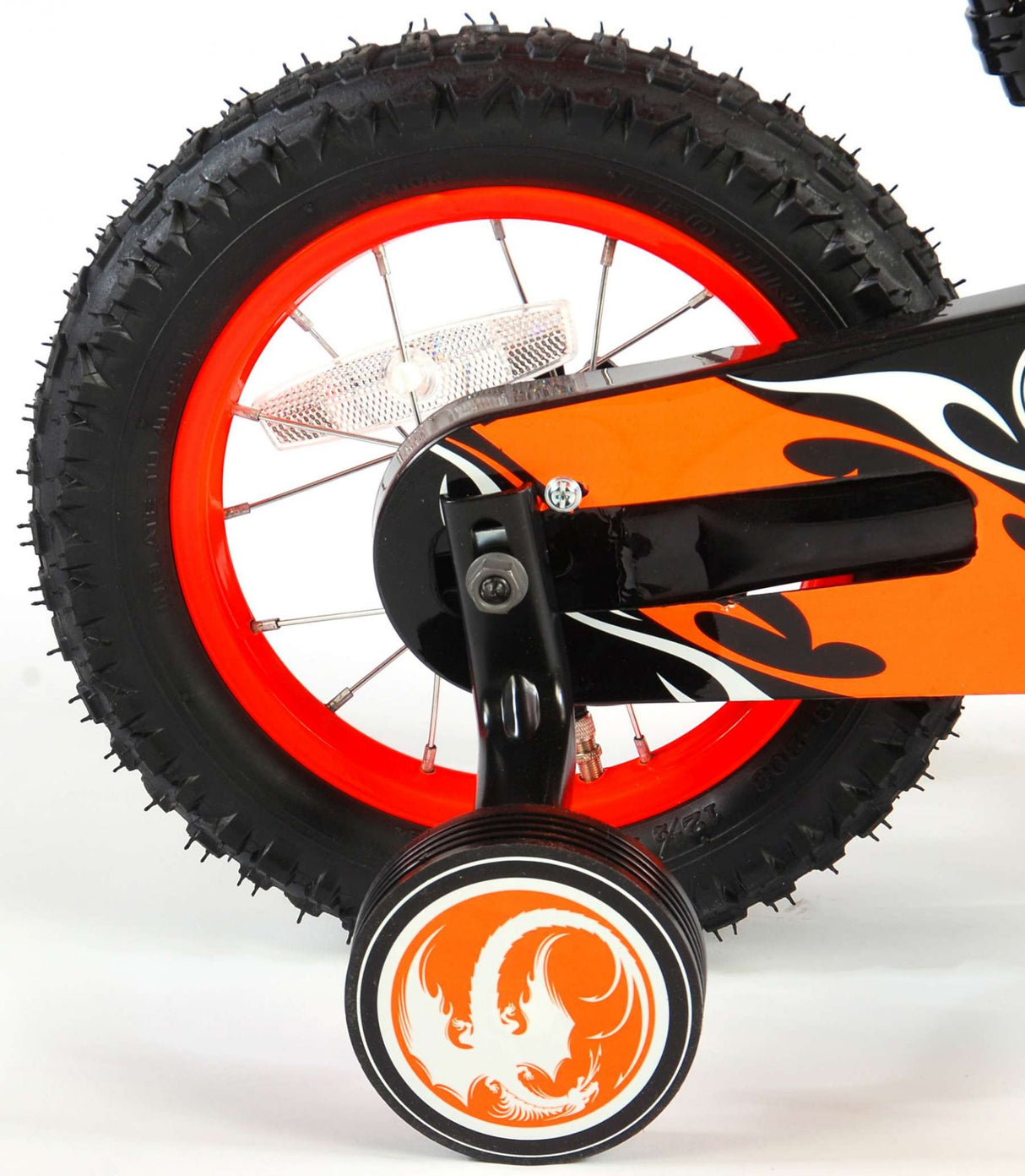 Volare motorcykel barncykelpojkar 12 tum orange 95% monterade