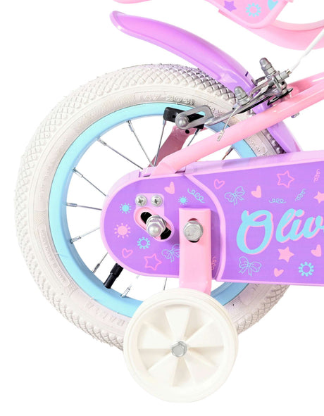Volare Olivia Kinderfahrrad – Mädchen – 12 Zoll – Pink – zwei Handbremsen