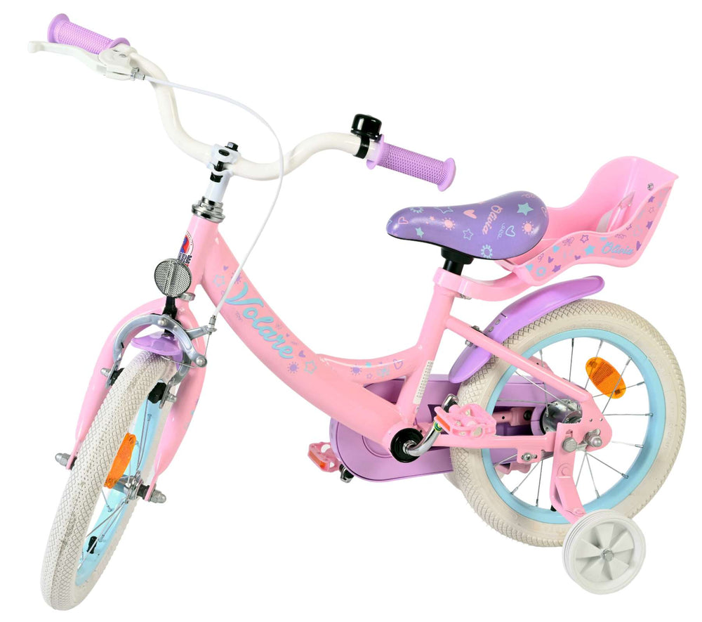 Volare Olivia Kinderfahrrad – Mädchen – 14 Zoll – Rosa