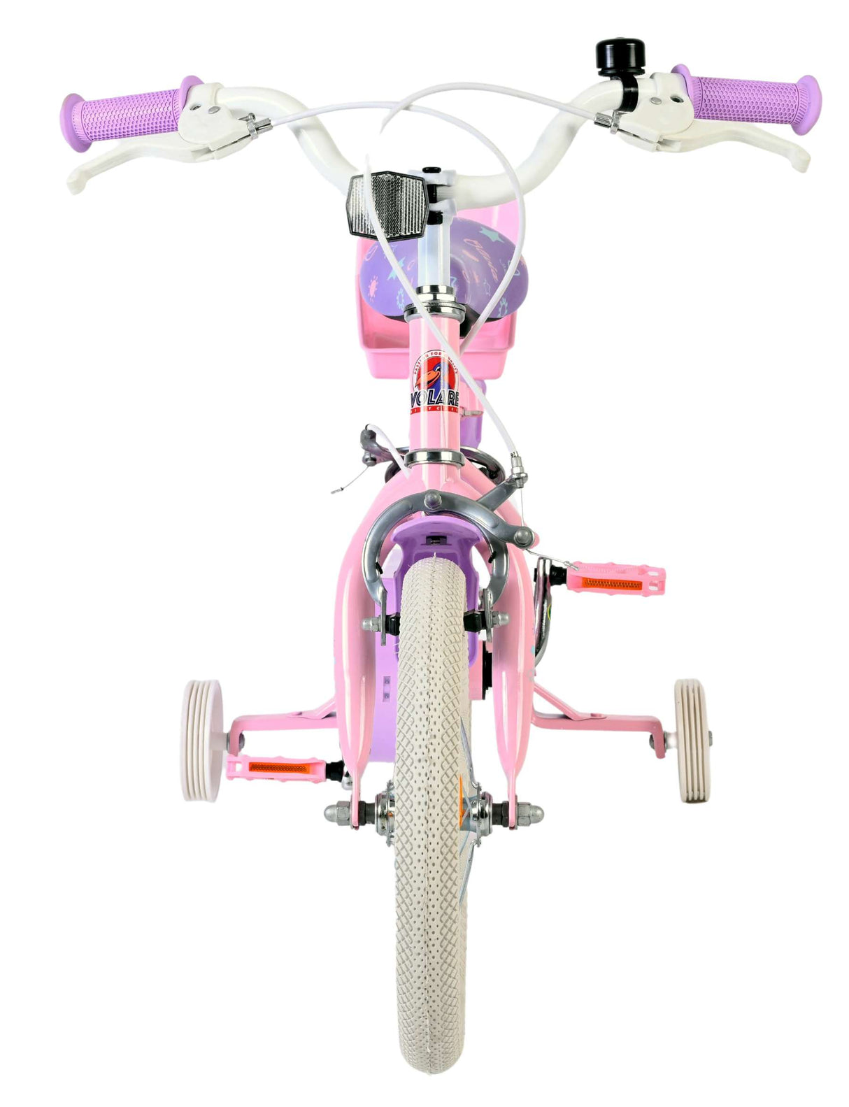 Volare Olivia Kinderfahrrad – Mädchen – 14 Zoll – Pink – zwei Handbremsen