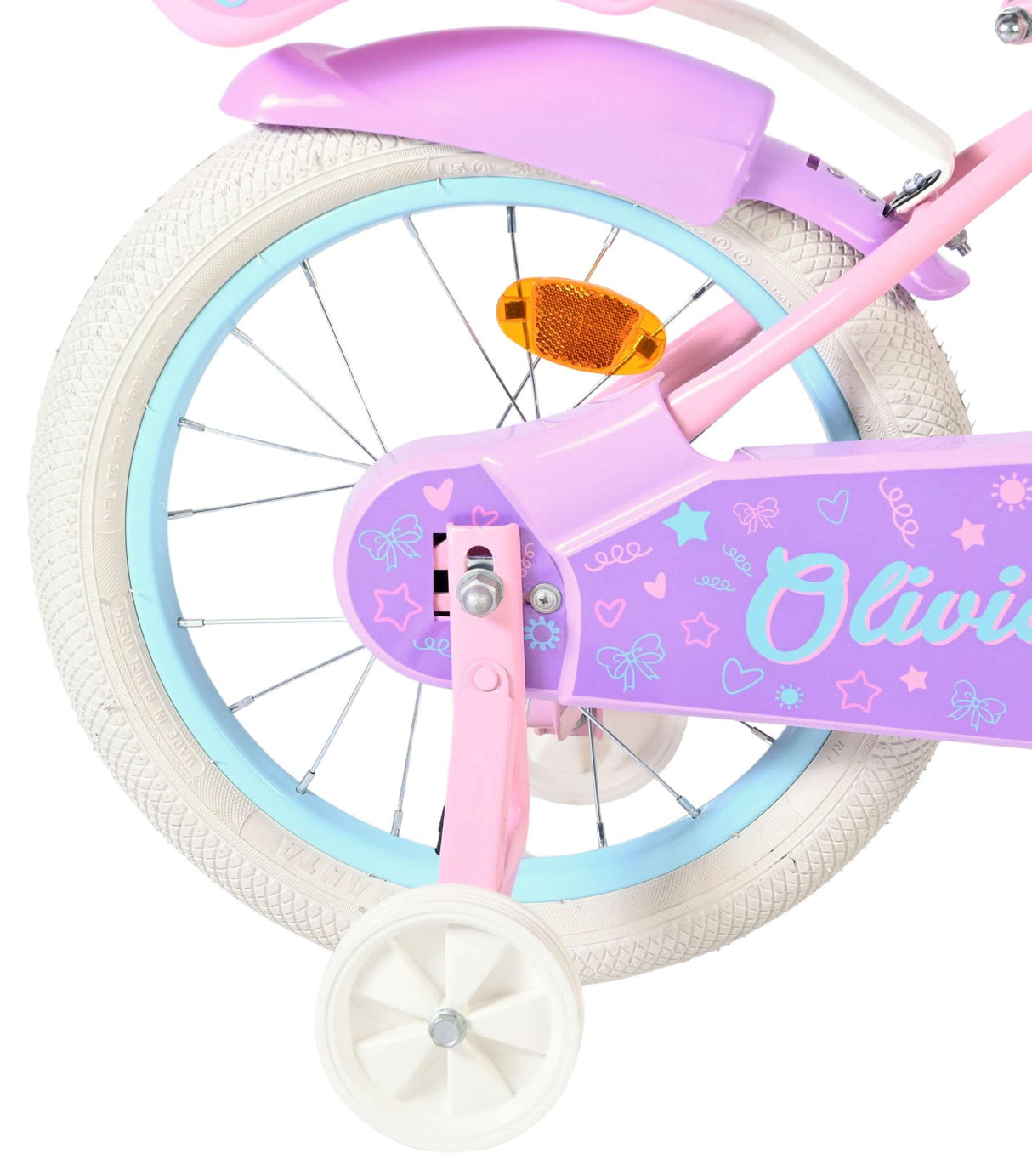 Volare Olivia Kinderfahrrad – Mädchen – 16 Zoll – Rosa