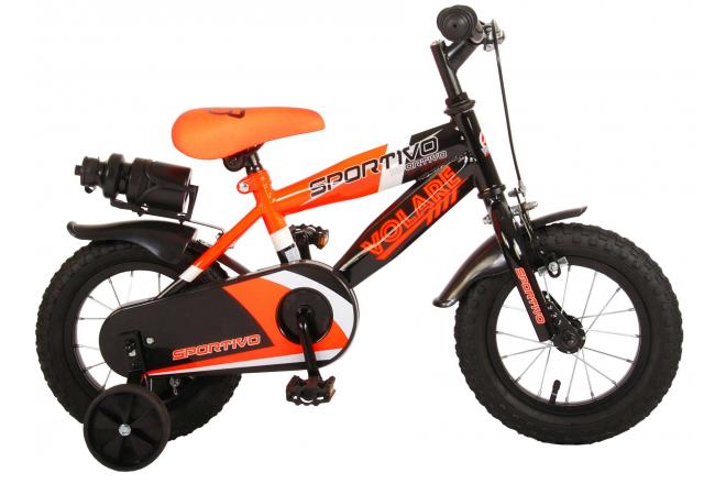 Volare Sportivo Children's Bike Boys 12 Inch Neon Oranje Black 95% samlet