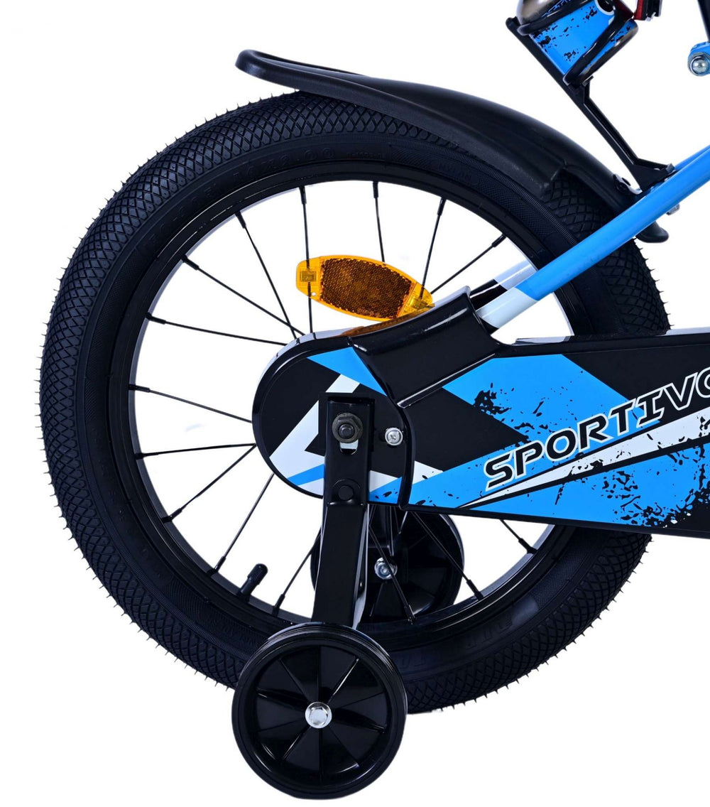 Volare Sportivo Kinderrad - Jungen - 16 Zoll - Blau Schwarz