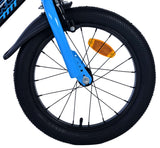 Volare Sportivo Kinderrad - Jungen - 16 Zoll - Blau Schwarz - Zwei Handbremsen