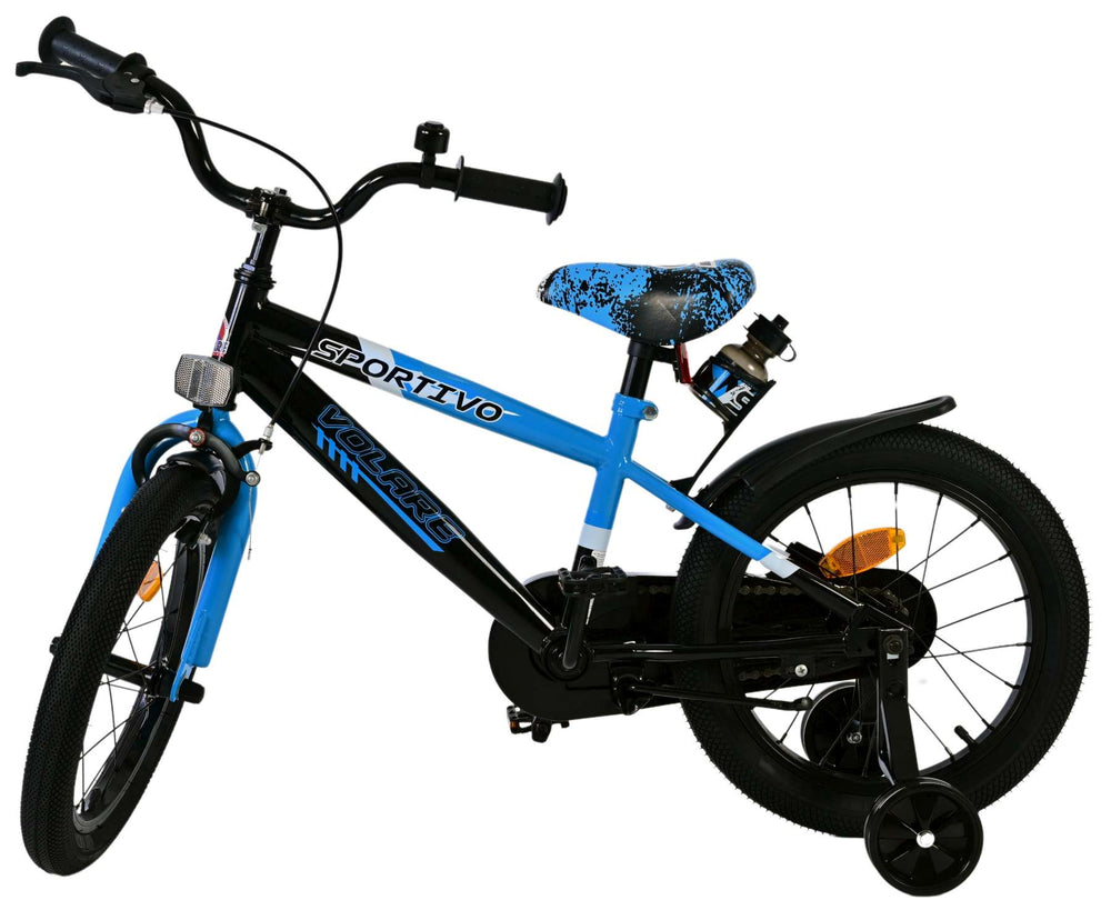 Volare Sportivo Kinderrad - Jungen - 16 Zoll - Blau Schwarz