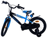 Volare Sportivo Kinderrad - Jungen - 16 Zoll - Blau Schwarz - Zwei Handbremsen