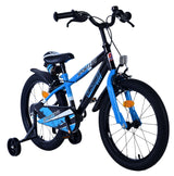 Volare Sportivo Kinderfahrrad - Jungen - 18 Zoll - Blau Schwarz - Zwei Handbremsen