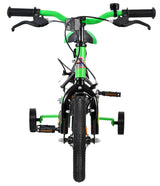Volare strike kinderfiets - jongens - 12 inch - zwart groen - twee handremmen