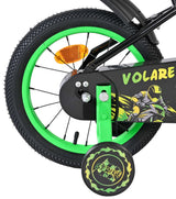 Volare strike kinderfiets - jongens - 14 inch - zwart groen