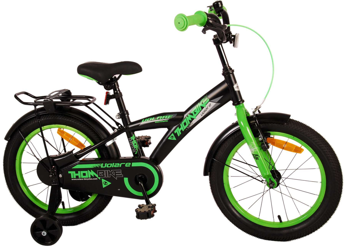 Volare Thombike Kinderrad Jungen 16 Zoll schwarzgrün