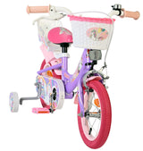 Volare Einhorn Kinderfahrrad - Mädchen - 12 Zoll - Lila