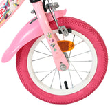 Volare Einhorn Kinderfahrrad - Mädchen - 12 Zoll - Rosa