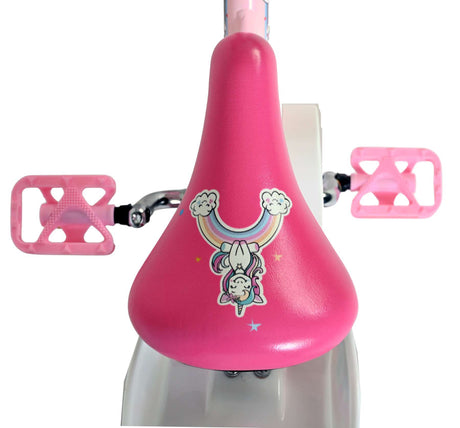 Volare Einhorn Kinderfahrrad - Mädchen - 12 Zoll - Rosa