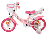 Volare Einhorn Kinderfahrrad – Mädchen – 12 Zoll – Pink – zwei Handbremsen