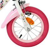 Volare Einhorn Kinderfahrrad – Mädchen – 12 Zoll – weiß – zwei Handbremsen