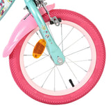 Volare Einhorn Kinderfahrrad - Mädchen - 14 Zoll - Grün