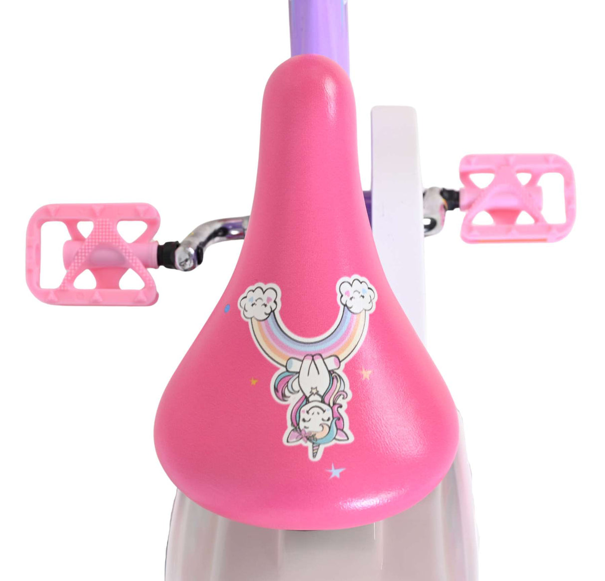 Volare Einhorn Kinderfahrrad - Mädchen - 14 Zoll - Lila