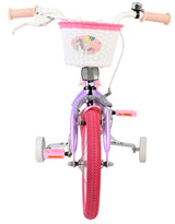 Volare Einhorn Kinderfahrrad - Mädchen - 14 Zoll - Lila