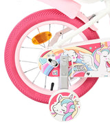 Volare unicorn kinderfiets - meisjes - 14 inch - wit