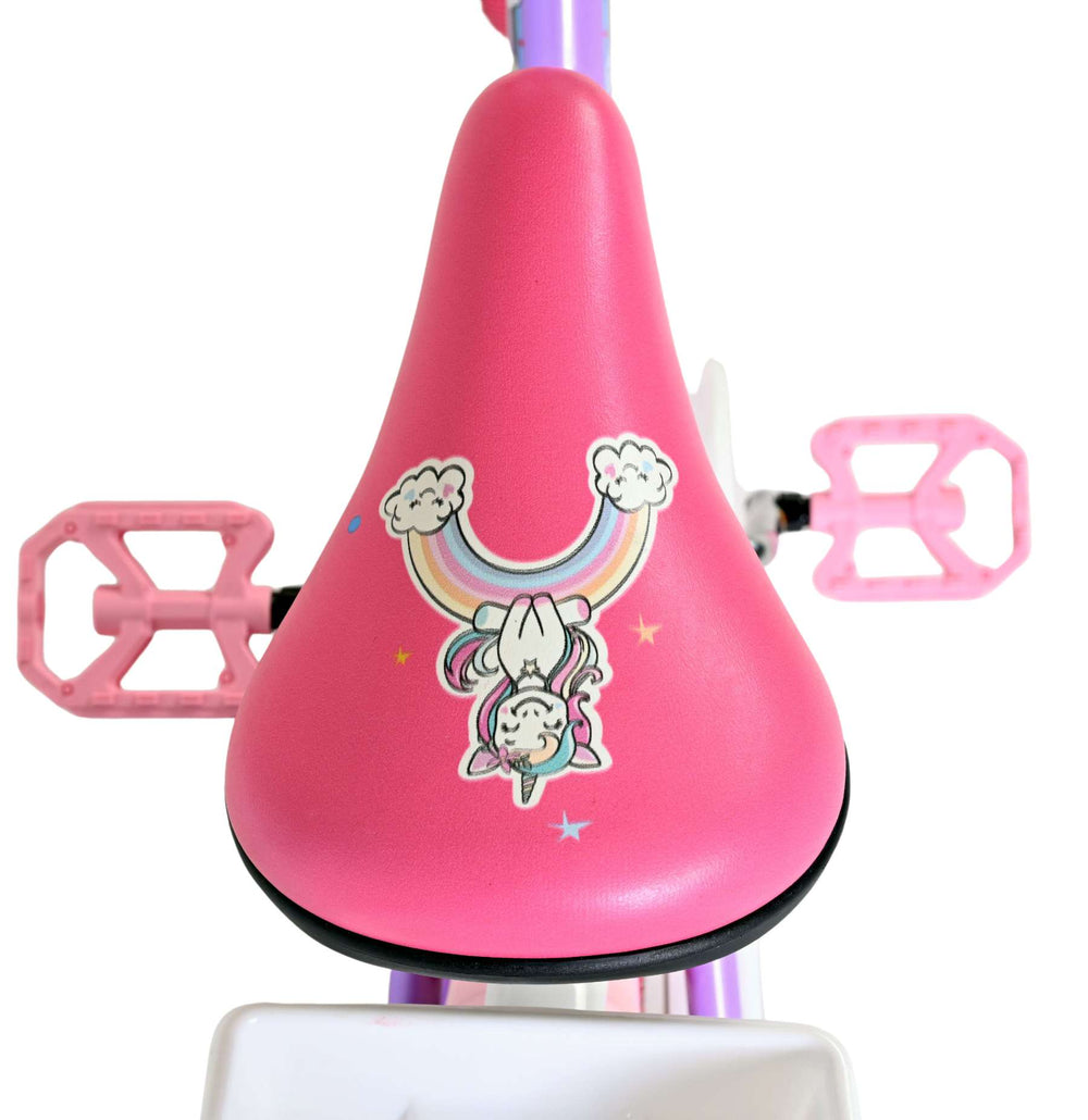 Volare Einhorn Kinderfahrrad - Mädchen - 16 Zoll - Lila
