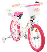 Volare Einhorn Kinderfahrrad - Mädchen - 16 Zoll - Weiß