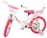 Volare Einhorn Kinderfahrrad - Mädchen - 16 Zoll - Weiß