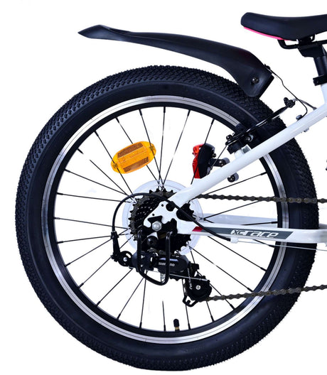 Volare XC Race Children's Bicycle - 20 Zoll - 7 Geschwindigkeit - Weißrosa
