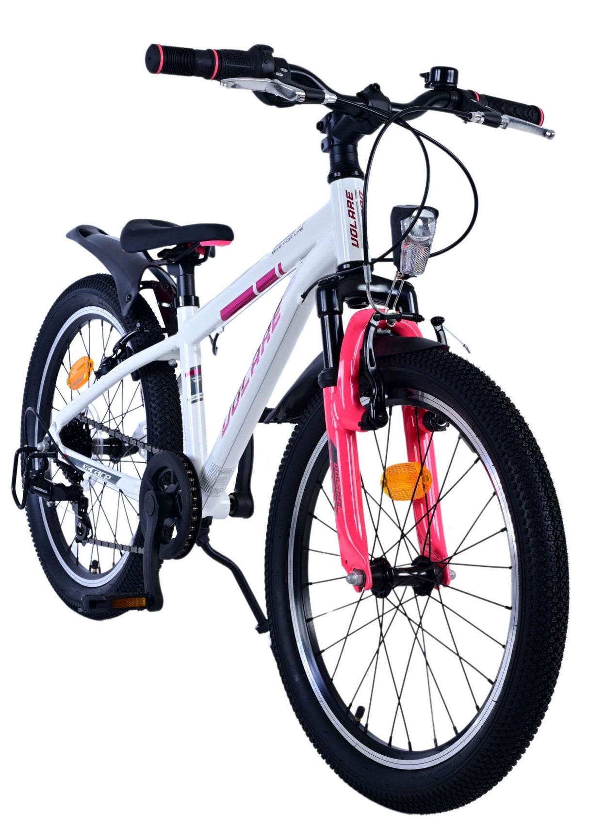 Volare XC Race Children's Bicycle - 20 Zoll - 7 Geschwindigkeit - Weißrosa