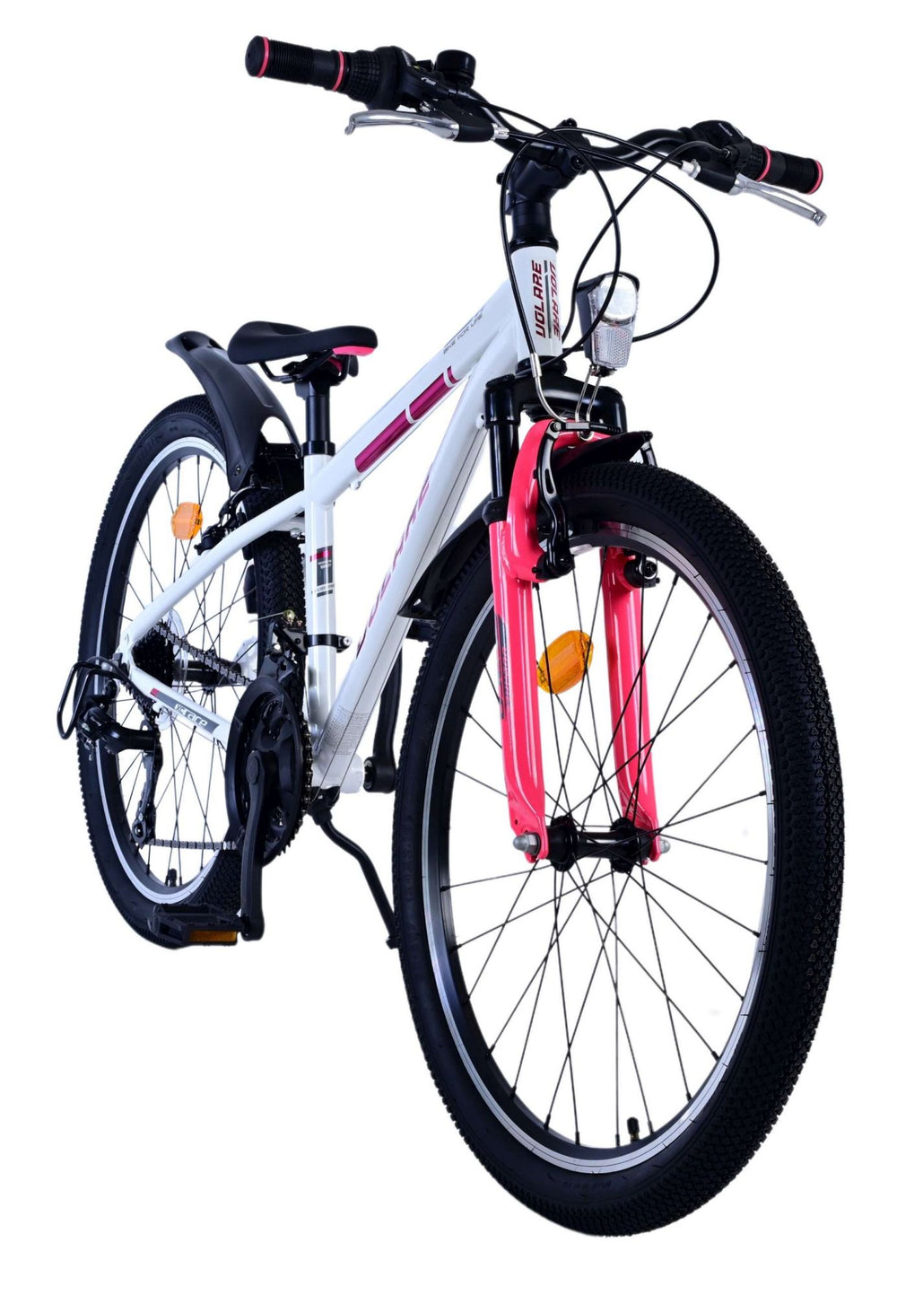 Volare XC Race Children's Bicycle - 24 Zoll - 21 Geschwindigkeit - Weißrosa