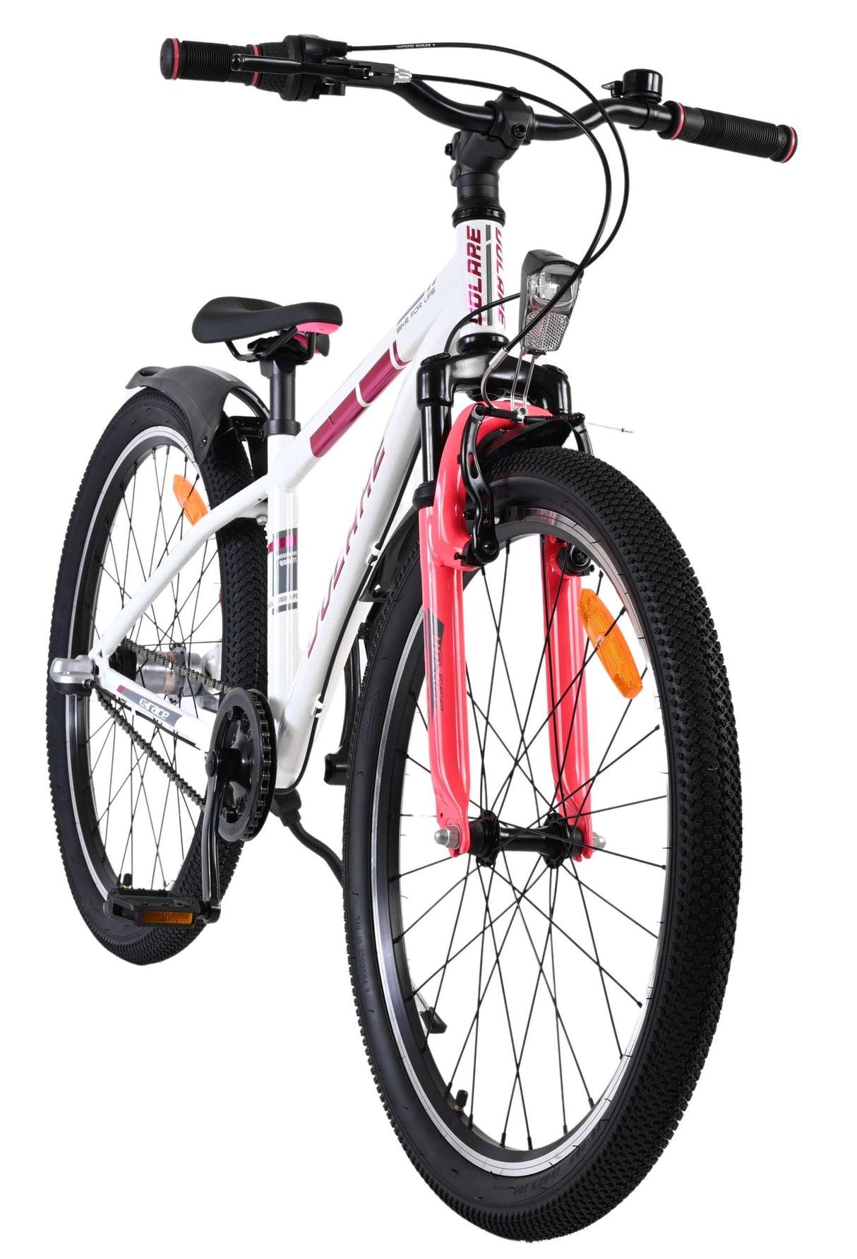Volare XC Race Kinderfahrrad - 24 Zoll - Nexus 3 - Weiß Rosa