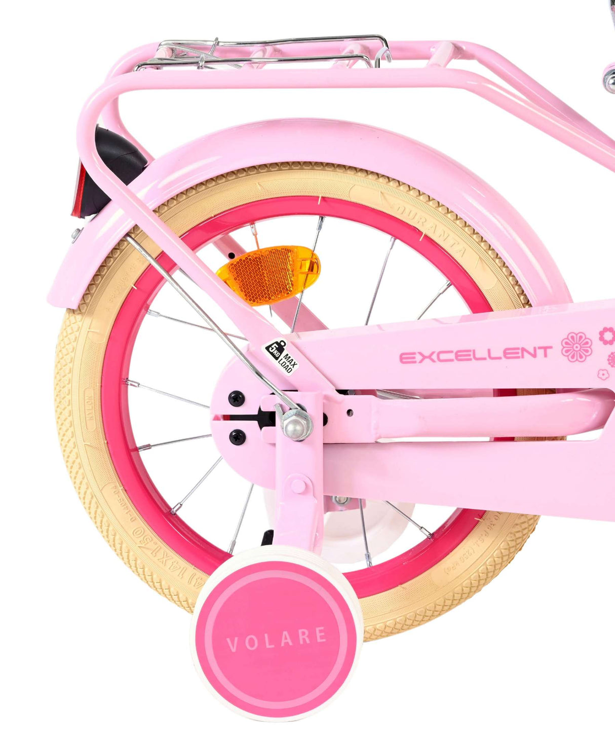 Volare ausgezeichnetes Kinderfahrrad – Mädchen – 14 Zoll – Rosa