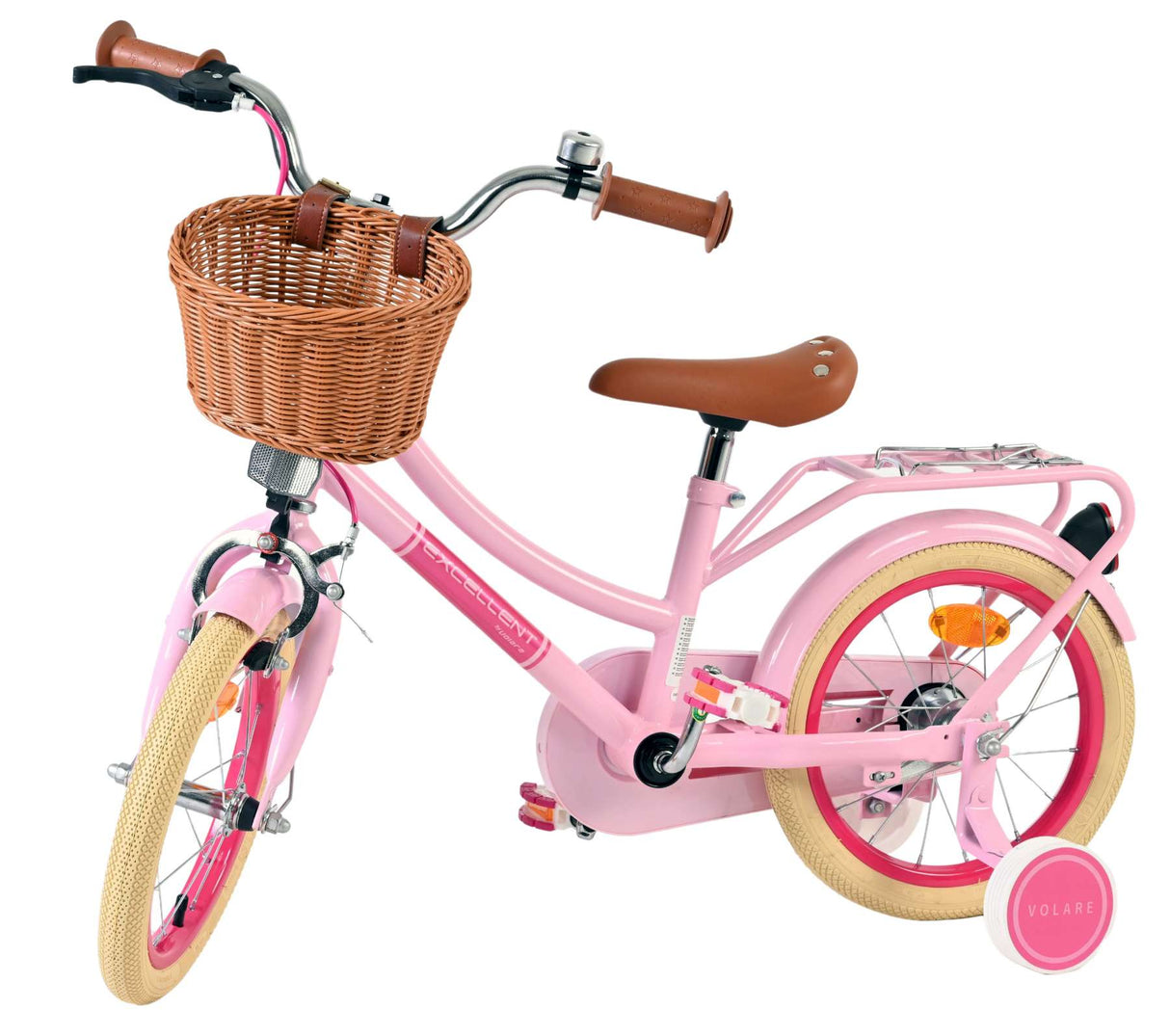 Volare ausgezeichnetes Kinderfahrrad – Mädchen – 14 Zoll – Rosa