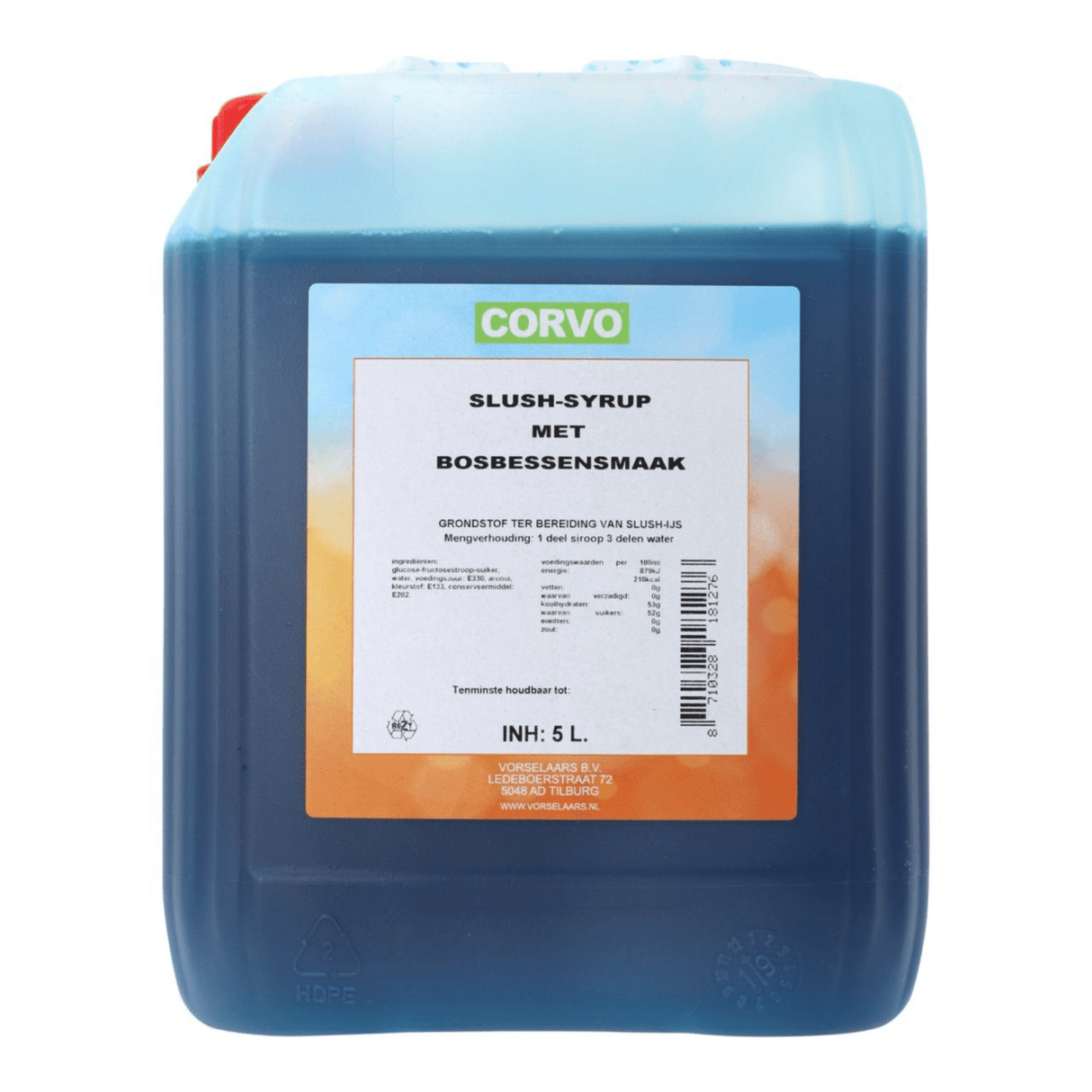 Corvo slush siroop bosbessen (5 liter)