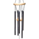 Windspiel aus Holz mit Metallrohren 58 cm