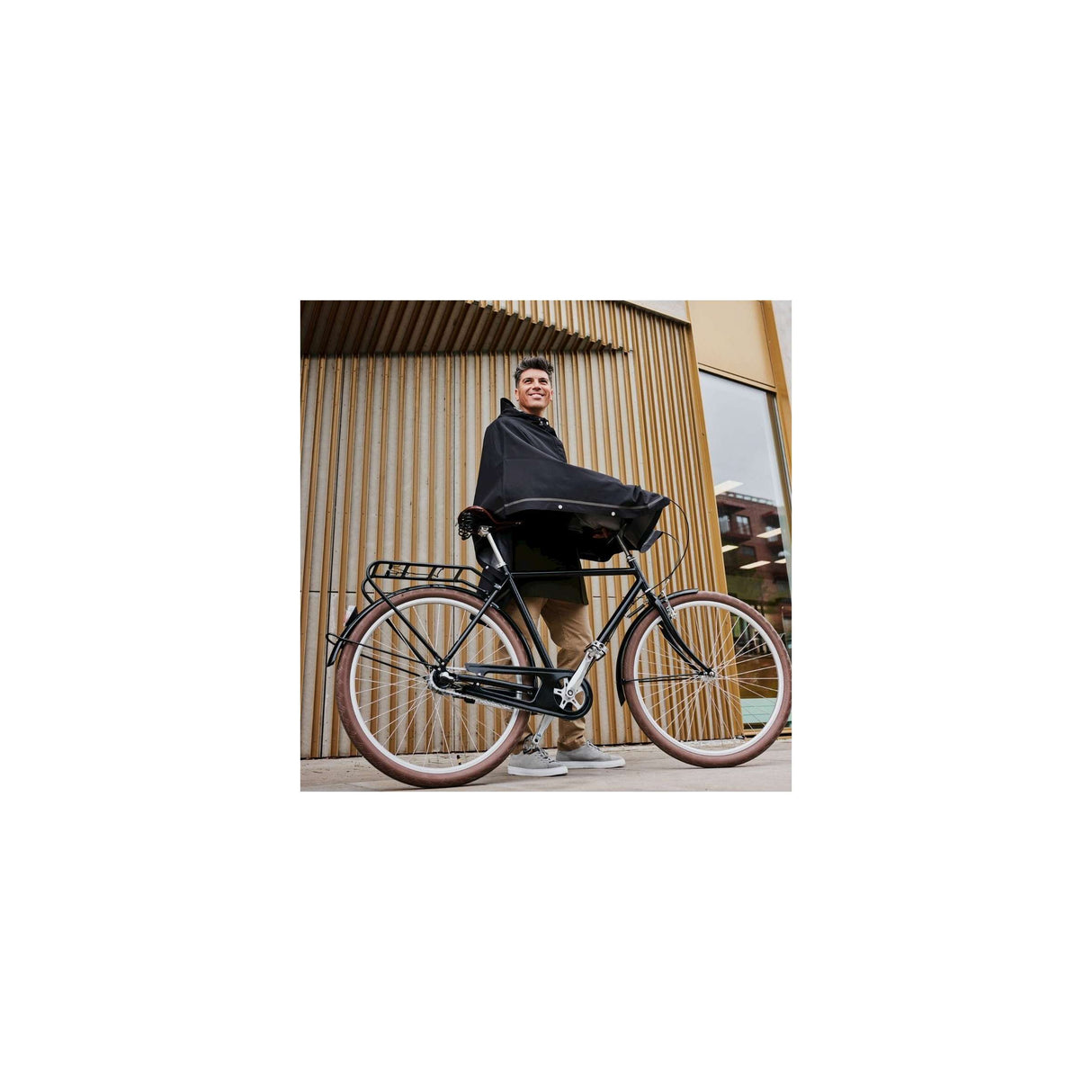 WeatherGoods Schweden Poncho Imbris Black S M.