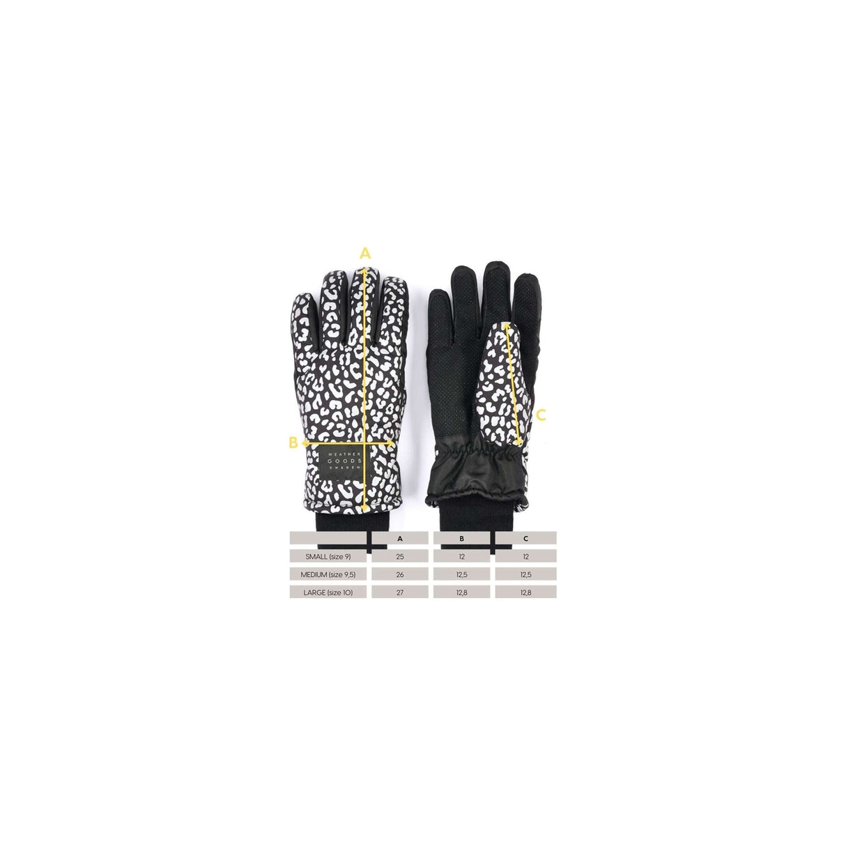 Weathergoods Schweden Refluen. Handschuhe Luna Leopard L.
