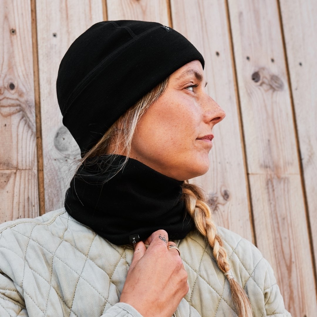 Weathergoods Sweden Kol Merino Halswärmer Schwarz
