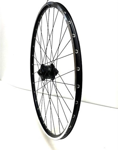 Shimano voorwiel 28 inch 622 zwart gesl. zwarte spaak naafdynamo centerl