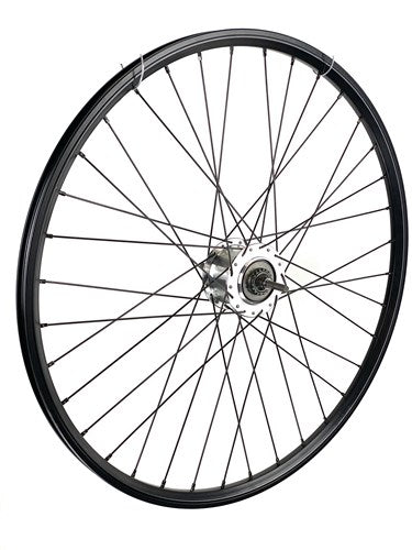 KT Hinterrad 28 Zoll 622 Schwarz Black Spoke 8V Disc Brems Ereroni