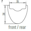 Miche Achterwiel 29 K4 reguläre Planseachse 142 Shim Center Lock