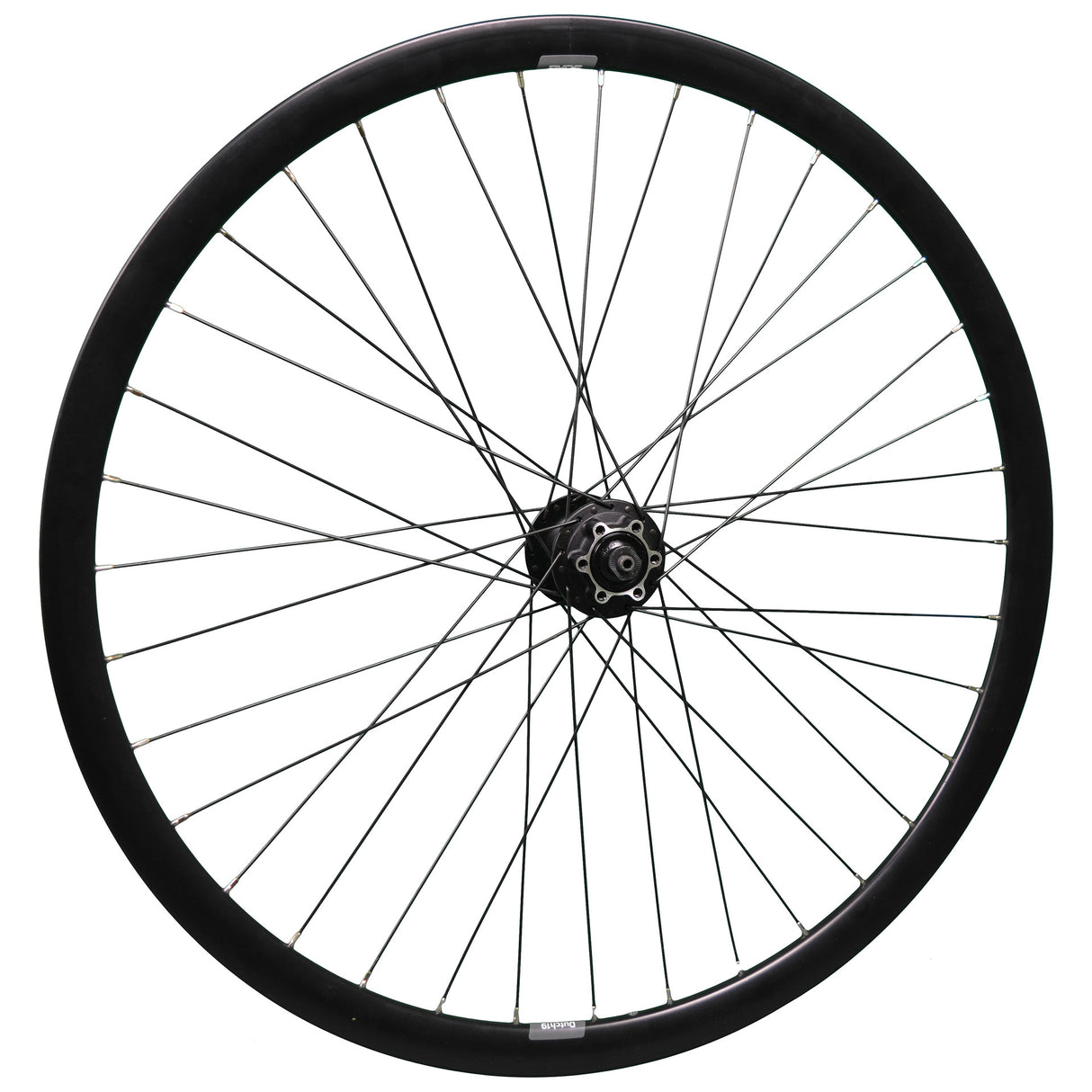 Rueda delantera 28 disco 475 Hub Outdoor Dutch 19 Rim 36G Negro