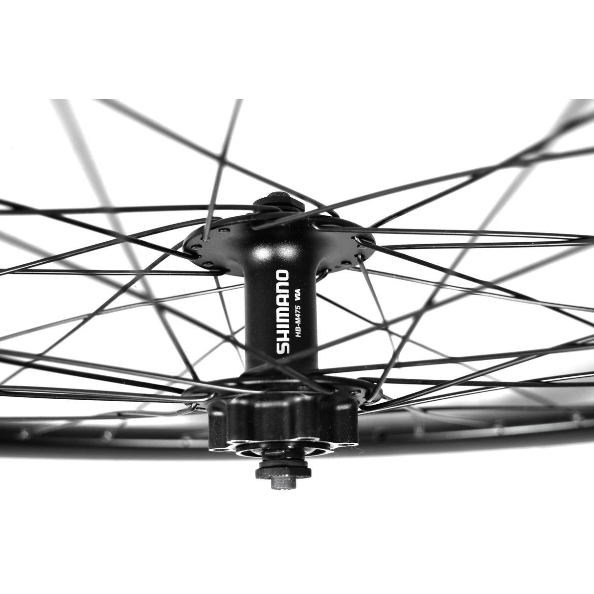 Qibbel Vorderrad 28 Scheibe 475 Hub Ausfall Niederländisch 19 Rand 36G Schwarz