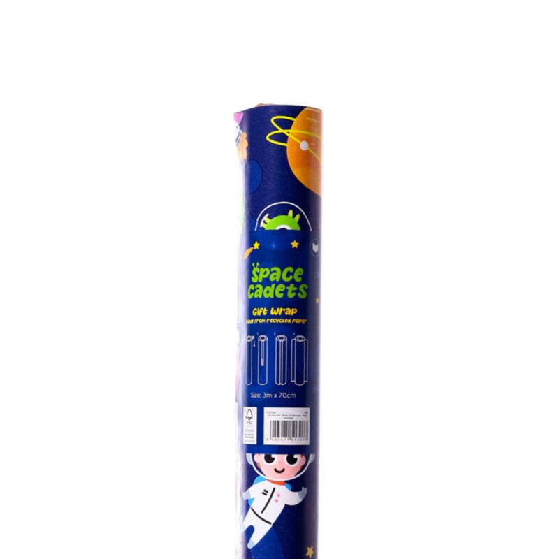 Astronauten-Geschenkpapierrolle, 3 m lang