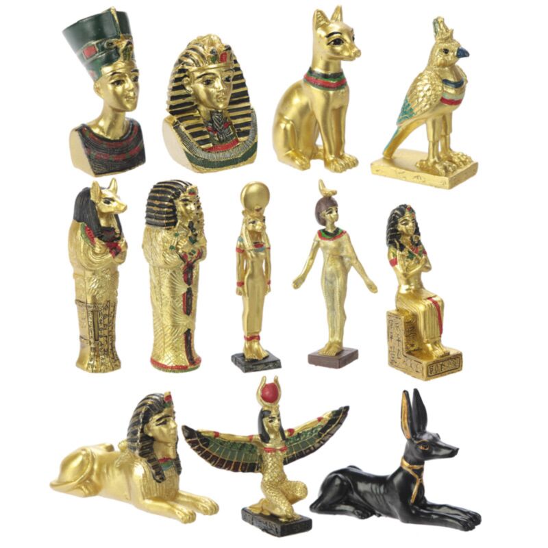 Ägyptische Pyramiden-Miniaturfiguren
