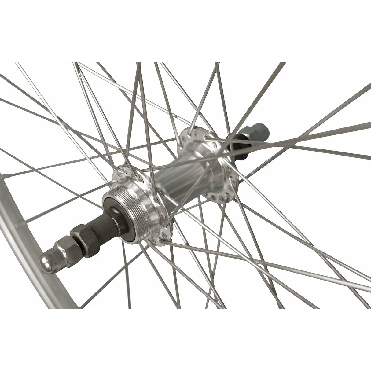 Roland Hinterrad p24h 28 36g 7s Vollachse Aluminium Silber