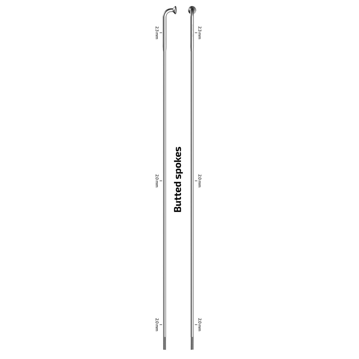 SAPIM SPAAK 14-294 X-Starken Edelstahl ohne Brustwarze (100.)