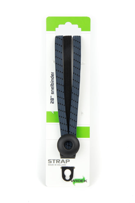 Widek b.v. Widek-Augenbinder 1x24 mm. Schwarz. 2x12mm. blaugrau mit schwarzen Stahlplatten auf Karton (54 cm).