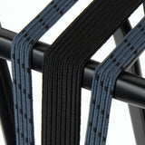 Widek b.v. Widek-Augenbinder 1x24 mm. Schwarz. 2x12mm. blaugrau mit schwarzen Stahlplatten auf Karton (54 cm).