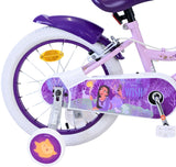 Wünschen Sie Disney Children's Bicycle - Mädchen - 16 Zoll - Lila - Zwei Handbremsen
